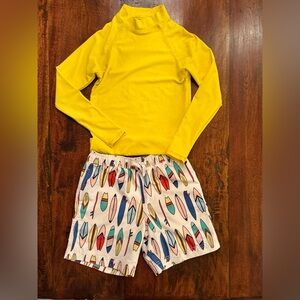 CLEARANCE SPECIAL: Hannah Anderson Swim Trunks w/Coordinating Rash-Guard